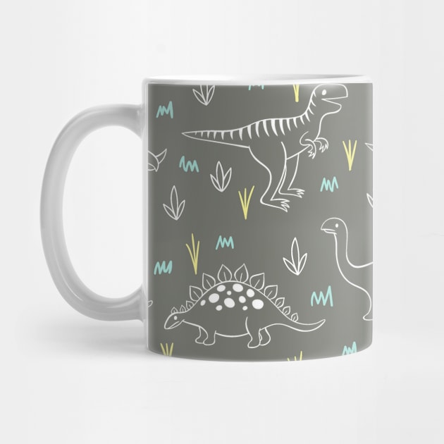 Assorted Illustrated Dinosaurs by bluerockproducts